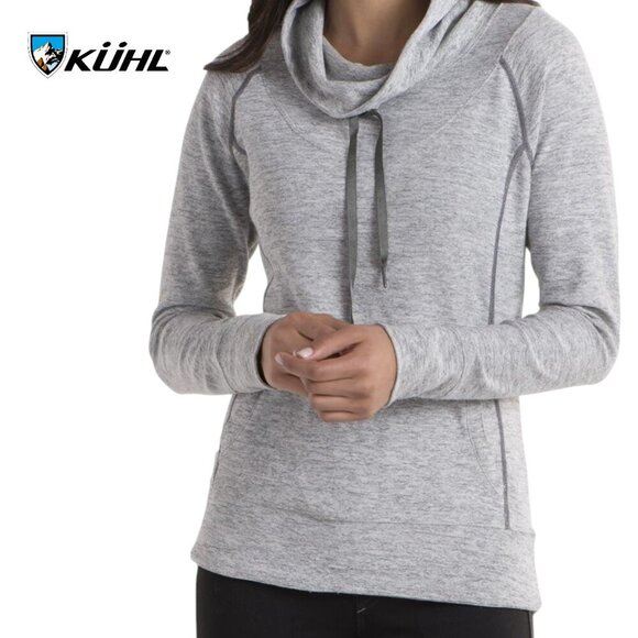KUHL Lea grey Pullover Sweatshirt Cowl Neck - Women's medium - Picture 2 of 14